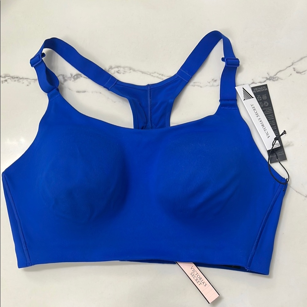 NEW Victoria's Secret Maximum Support Cobalt Blue Racerback Sports Bra